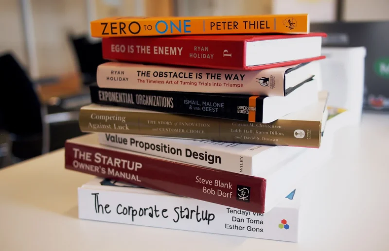 Stack of professionally designed books